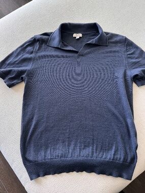 Men’s Reiss 100% Merino Wool Polo Size L